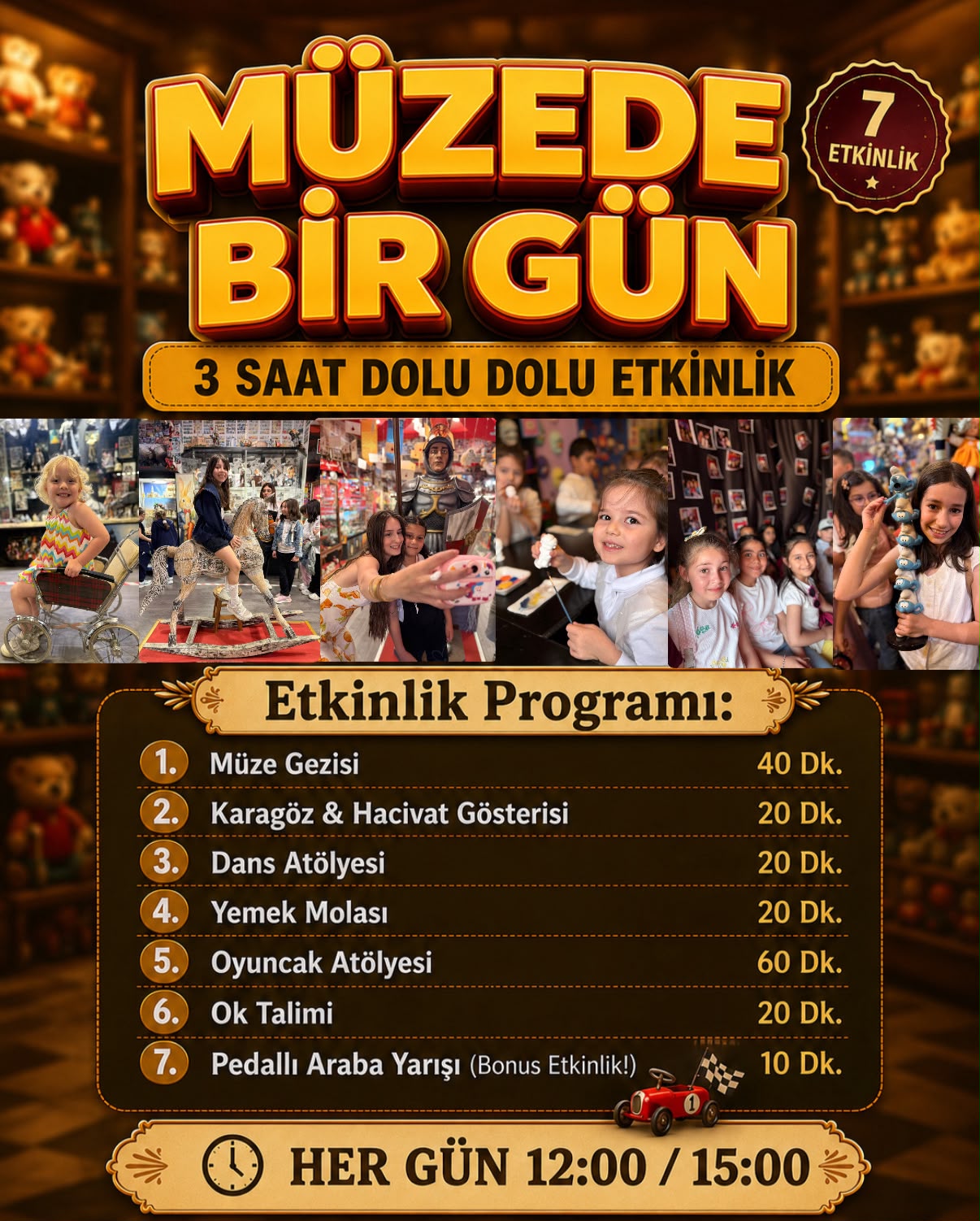 Müzede 1 Gün Etkinlik Bileti
